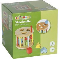 SpielMaus Holz Steckbox, rund, 6 Steine SpielMaus Holz Steckbox, rund, 6 Steine von VEDES Großhandel GmbH - Ware