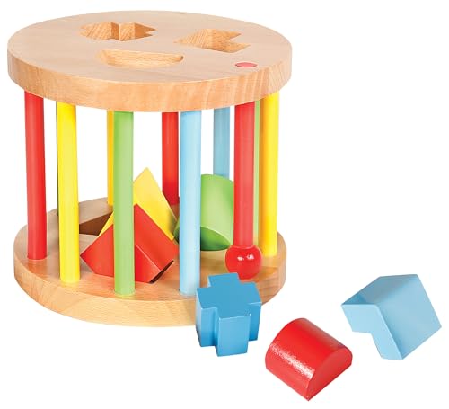 Spielmaus Holz Steckbox, rund, 6 Steine von VEDES Großhandel GmbH - Ware