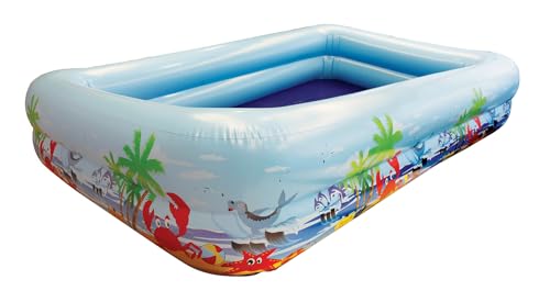 Splash & Fun Beach-Fun Jumbo Pool, 254 x 160 x 48 cm von VEDES Großhandel GmbH - Ware