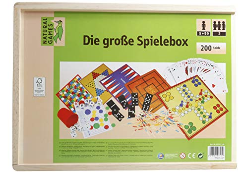 VEDES Großhandel GmbH - Ware 61101195 Natural Games Holz-Spielesammlung 200 in 1 von VEDES Großhandel GmbH - Ware