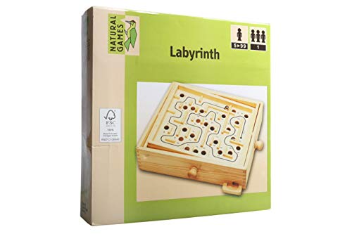 VEDES Großhandel GmbH - Ware 61413669 Natural Games Holz Labyrinth 30x25,5 cm von VEDES Großhandel GmbH - Ware