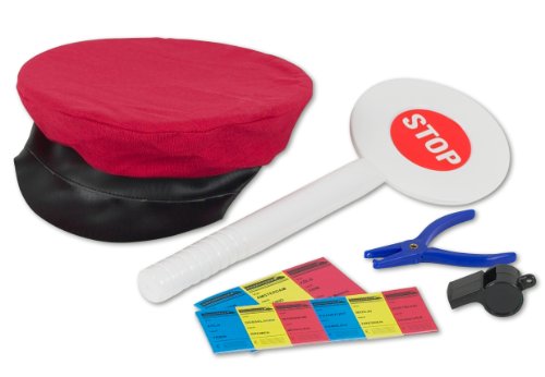 VEDES Großhandel GmbH - Ware 80401868 Schaffner-Spielset, 5 teilig, Rot von VEDES Großhandel GmbH - Ware