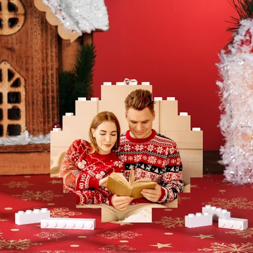 VEELU Personalisierte Bausteine mit Foto Puzzle mit Eigenem Bild Horizontal Geformt Bausteine Benutzerdefiniertes Bild Weihnachten Geschenke für Aldults und Kinder (4) von VEELU