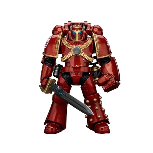 VEGAWIWI Actionfigur, 1/18 Joytoy Warhammer Horus Heresy Thousand Sons Khenetai Okkulte Kabale Khenetai Blade Figur, Sammelfigur für Jungen Geschenke (Sergeant mit Power Faust) von VEGAWIWI