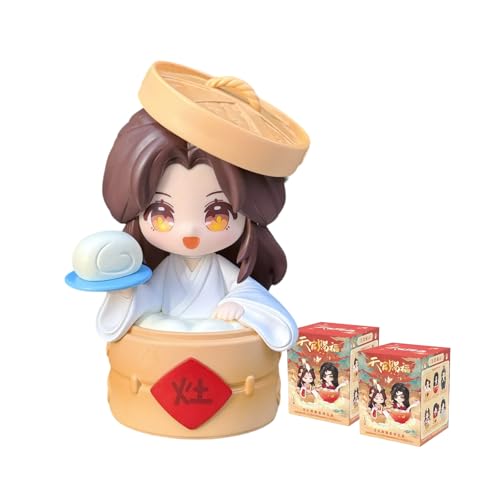 VEGAWIWI Anime Blind Box, 12,7 cm, niedliche Himmel-Beamte, Segens-Festival-Serie, Blindbox-Figur, Sammelfigur, Anime-Figur für Geburtstagsgeschenke (2 Stück) von VEGAWIWI