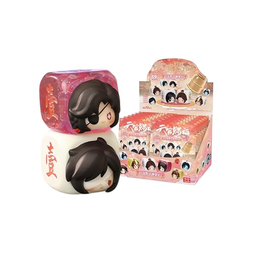 VEGAWIWI Anime Blind Box, Cute Heaven Official Blessing Lingering Dice Candy Dice Series Blind Box, Collectable PVC Figure for Birthday Gifts (Whole Set) von VEGAWIWI