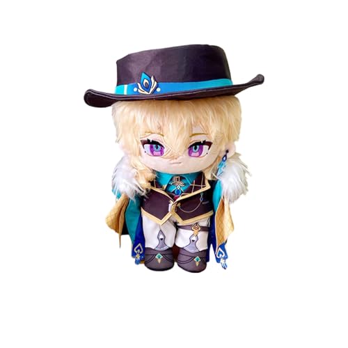 VEGAWIWI Anime Plüschpuppe, 20cm Süße Honkai Star Rail Soft Dress up Puppe mit Kleidung, Sammelbare Kawaii Plüschpuppe für HSR Fans (Aventurine) von VEGAWIWI