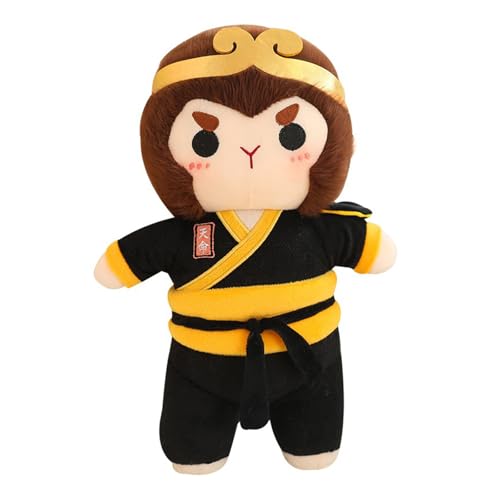 VEGAWIWI Anime Plüschpuppe, niedliche Schwarze Mythos:Wukong Serie weiche Plüschpuppe, sammelbare Plüschpuppen für Geburtstagsgeschenke (35cm) von VEGAWIWI