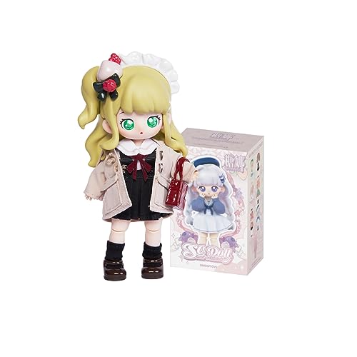 VEGAWIWI Kawaii Tennar 1/12 BJD Puppen Blind Box, zufälliges Design Sweet Campus Serie Sammlerstück Actionfigur Posable Dress Up BJD Puppe für Mädchen (1 Einzelbox) von VEGAWIWI