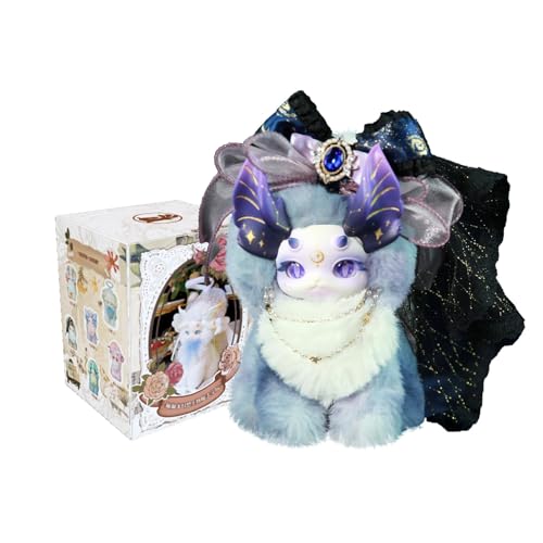 VEGAWIWI Plüsch-Blindschachtel, 15cm niedliche Pussycat Dragon Magic Academy Series weich gefüllte Blindschachtel-Puppe, sammelbares Plüschtier für Geburtstagsgeschenke (MML 2.0) von VEGAWIWI