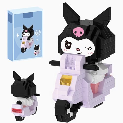 Cartoon-Kinder-Bausteine, Kuromi Bausteine für Kinder, Anime Cartoon 3D Modell Building Blöcke, Miniatur Bausteine Puzzle, Kuromi nanoblock, Micro Building Blöcke, Für Kinder Und Erwachsene von VELEEZE