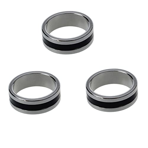 VENEKA 3X Magischen Zaubertricks Pro Ring PK Starken Magnet Mythischen Dekor Groesse 18MM von VENEKA