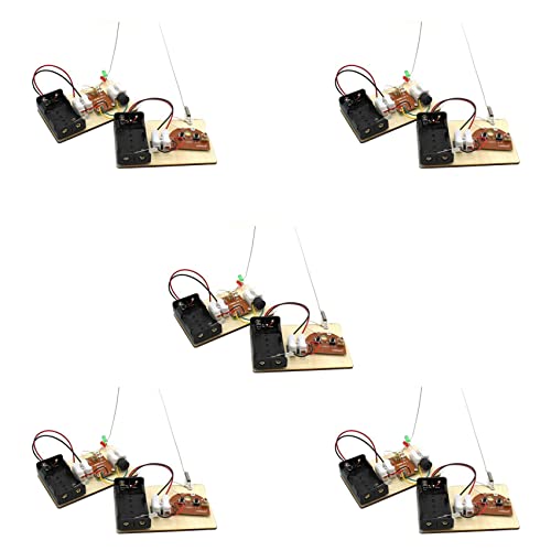 VENOAL 5X MINT-Kits, Morsecode Lernen, Telegrafenmaschine Bauen, Experiment mit Elektrischen Schaltungen, Elektrizitäts-Kit (Keine Batterie) von VENOAL