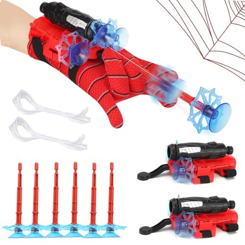 Set mit 2 Spider Launcher Handschuh, Spider Glove Launcher, Spider Shooter-Handschuhen, Lustiges Kinderspielzeug, perfekt für Rollenspiele und Kinderspiele von VERBANA