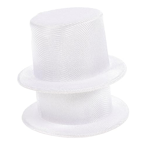 VERDANVERSE 2 Stück Top Hats Weiß Kleine Hüte für DIY Weihnachtsdeko Puppenzubehör Schneemann Bastelprojekte Festliche Handwerksideen VERDANVERSE 2 Stück Top Hats Weiß Kleine Hüte für DIY Weihnachtsdeko Puppenzubehör Schneemann Bastelprojekte Festliche Handwerksideen von VERDANVERSE