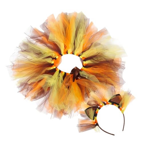 VERDANVERSE Löwenkostüm mit Stirnband und Tutu Rock Bequemes Material Einfach Anzuziehen für Halloween Weihnachten Cosplay und Partys Süßes Tierkostüm für Mädchen Jahre VERDANVERSE Löwenkostüm mit Stirnband und Tutu Rock Bequemes Material Einfach Anzuziehen für Halloween Weihnachten Cosplay und Partys Süßes Tierkostüm für Mädchen Jahre von VERDANVERSE