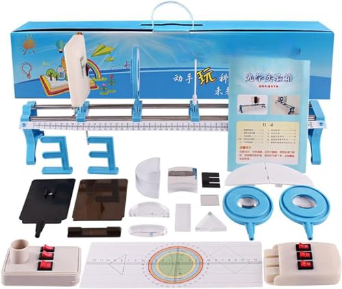 Optisches Kit, Optische Box Mit Optischer Bank, Optische Box, Physikalisches Optik-Set, DIY-Projekte, Physik-Set, Optische Konkave Konvexe Linse, Prisma-Set, Optische Bank von VERIMP