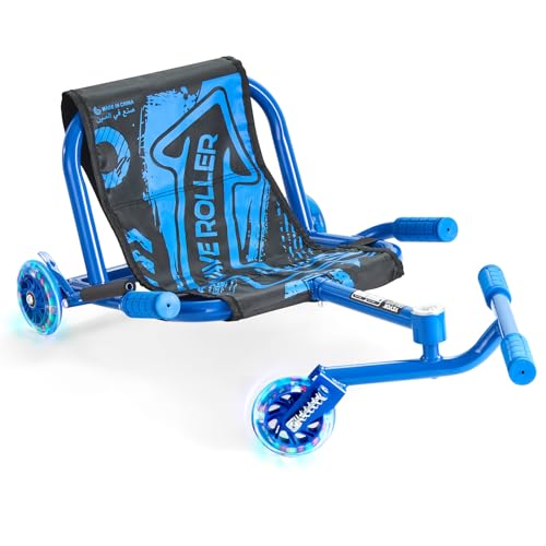 VEVOR Drifter Trike Dreirad 60 kg, Dreiradscooter 960 x 440 x 285 mm, Kinderfahrzeug Dreirad für Kinder ab 4 Jahren, fährt auf Allen harten Oberflächen im Innen- und Außenbereich, blau von VEVOR