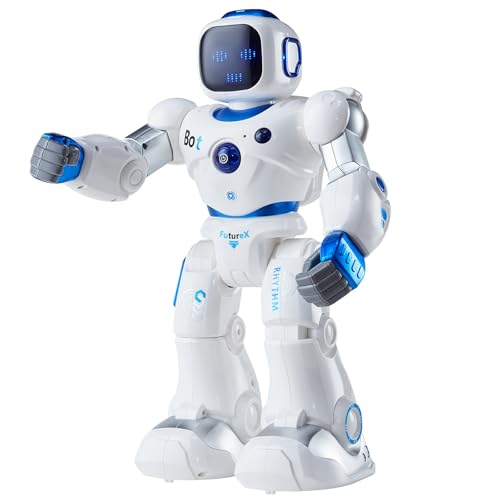 VEVOR RC-Roboterspielzeug für Kinder, 2,4 GHz programmierbare Fernbedienung, intelligenter Roboter mit Touch-, Sprach- und App-Steuerung, interaktiver singender und Tanzender Roboter von VEVOR