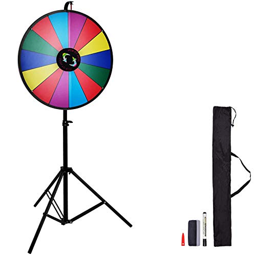 Vevor Rad mit Chromatisch, 61 cm, 14 Rollen, 117 bis 155 cm, bunt, Acryl, trocken abwischbar, mit PVC-Schaum, Prize Wheel 4,3 kg Dry Erase Trade von VEVOR