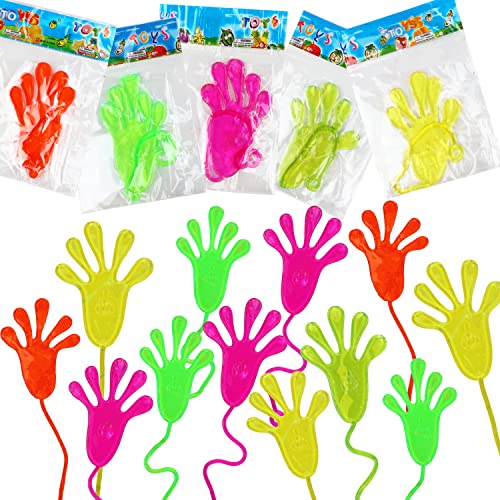 VEYLIN 30 Stück klebrige Hände, dehnbare klebrige Hände für Partytütenfüller, Klassenzimmer-Preise/Belohnungswerkzeug/Paketgeschenke für Kinder von VEYLIN