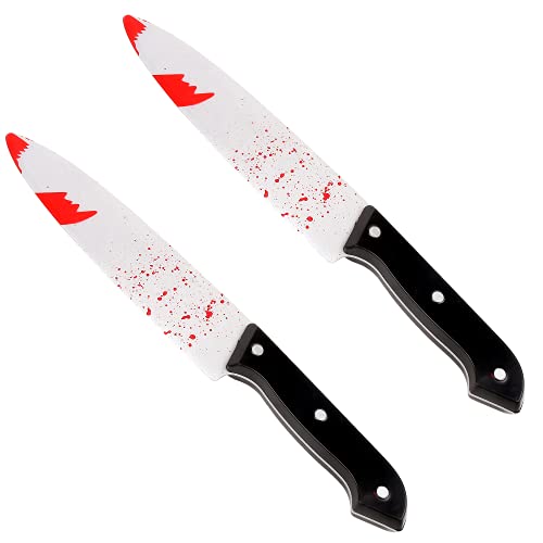 VEYLIN Blutiges Messer, Halloween-Dekoration, 30 cm lang, 2 Stück von VEYLIN