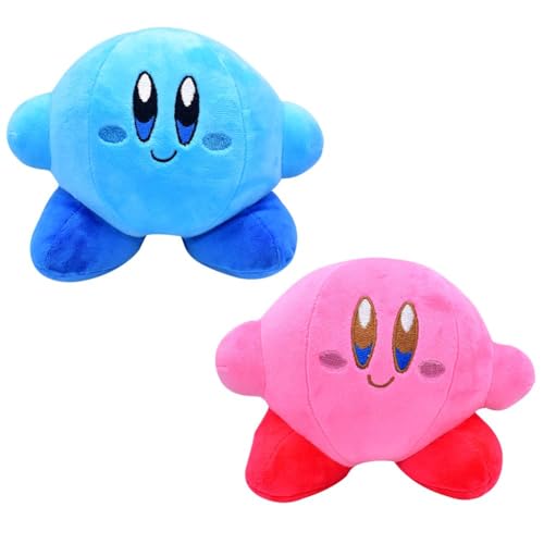 VEghee Kirby Cartoon Plush Toys, Kirby Cute Plush Doll, Kirby Cartoon Plush Pendant Doll, Mädchen Jungen Geburtstag Geschenk Spielzeug（2pcs,15cm） von VEghee