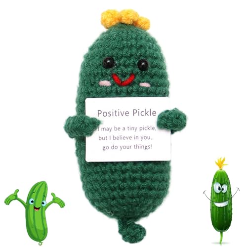 VEghee Creative Pocket Hug Positive Potato, Knitted Wool Potato Doll, Best Gift Boyfriend and Girlfriend Gifts, Sick, Birthday Gift Party, Christmas Decoration Gift (Green) von VEghee