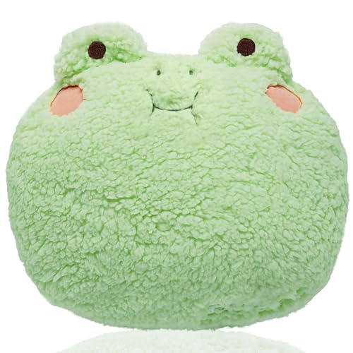 VEghee Frog Plüschtier,Realistische Frog Kuscheltiere Baby Plüsch Puppe Stofftier Kissen Plüschtier klein Frog Baby Plüschfigur Frog Kuscheltier Weiche Geschenk(Grün) von VEghee