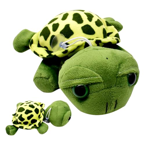 VEghee Stofftier Plüschtier Kuscheltier Schildkröte, Große Augen Die schildkröte Plüsch Tiere Spielzeug，Kuscheltier Schildkröte grün, Plüsch Meerestier, Tolles Geschenk für Kinder（20cm, 180g, Grün） von VEghee