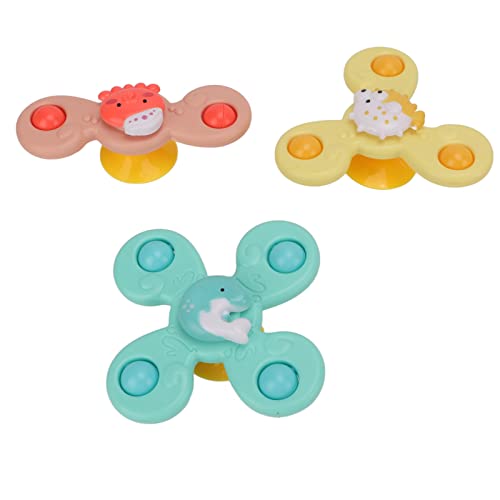 3 x Spinner mit Saugnapf, rotierendes Spielzeug in Blumenform, Saugnapf, wasserdicht und rostfrei, für Babys, Badespielzeug 3 x Spinner mit Saugnapf, rotierendes Spielzeug in Blumenform, Saugnapf, wasserdicht und rostfrei, für Babys, Badespielzeug von VGEBY