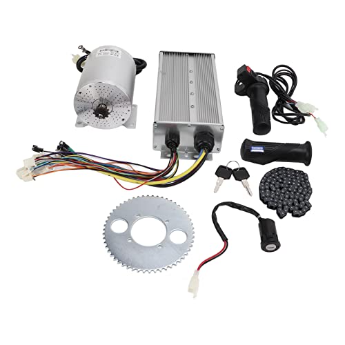 Brushless Motor Kit, Brushless Motor Kit High Speed 72V 3000W DC Motor Controller Kit Kompatibel mit Elektrofahrrad Scooter Motorrad Modifikationszubehör Für Elektrofahrräder von VGEBY