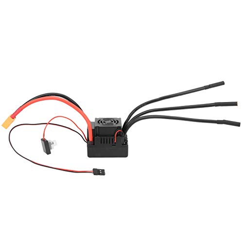 Bürstenloser ESC, RC elektrischer Geschwindigkeitsregler Wasserdichter elektrischer Geschwindigkeitsregler Zubehör für 1/8 RC Auto(XT60) Automodell Spielzeug von VGEBY