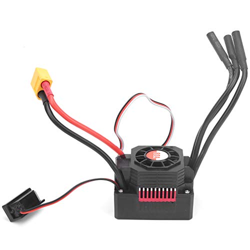 ESC Brushless, 80A Mehrfachschutz Wasserdicht Staubdicht Langlebig Brushless ESC mit XT60-Stecker für 1/10 1/8 RC Car Automodell Spielzeug von VGEBY