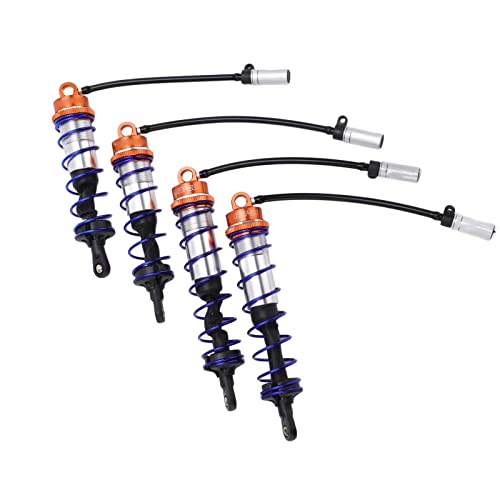 Öl Einstellbarer RC Stoßdämpfer vorne hinten Set, Verbessern Sie die verschleißfeste Leistung Hohe elastische Feder Rostfrei Reduzieren Sie Vibrationen RC Stoßdämpfer Für RC Autoreparatur (ORANGE) Öl Einstellbarer RC Stoßdämpfer vorne hinten Set, Verbessern Sie die verschleißfeste Leistung Hohe elastische Feder Rostfrei Reduzieren Sie Vibrationen RC Stoßdämpfer Für RC Autoreparatur (ORANGE) von VGEBY