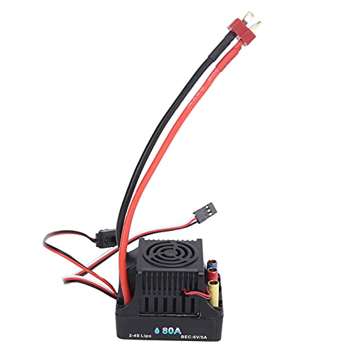 RC 80A ESC RC Wasserdicht,Brushless ESC Elektronischer Geschwindigkeitsregler Brushless Motor für 1/8 RC Auto Upgrade Teile von VGEBY