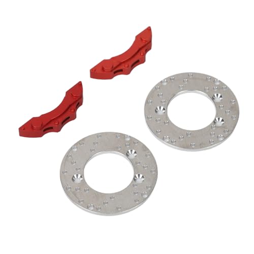 RC-Auto-Bremsscheibe, Bremsscheibe für 1/10 RC-Autos, RC-Auto-Radbremsscheibe, Hochfestes Aluminium, RC-Radscheibe, Bremssattel-Set, RC-Auto-Aluminium-Bremsscheibe für 1/10 von VGEBY