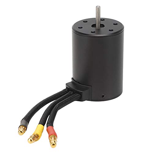 RC Car Brushless Motor, RC Motor Brushless Car 4 Poliger Bürstenloser Motor RC Car Part Zubehör für HSP 1/8 1/10 RC Car(3100KV) von VGEBY