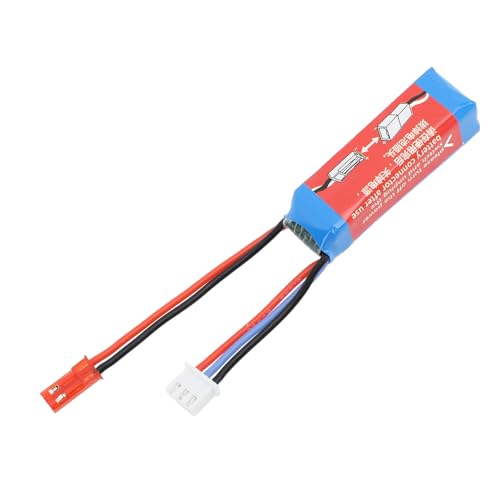 RC-Car-Lithium-Akku, 7,4 V, 400 MAh, Akku mit Großer Kapazität, Hoher Entladungsmultiplikator, RC-Car-Li-Ionen-Akku für WLtoys 1/28 RC Car K969 K989 284161 284131 284010 von VGEBY