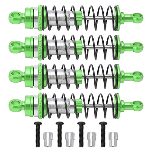 RC-Stoßdämpfer Vorne Hinten, Reduzierung von Vibrationen aus Aluminiumlegierung RC-Federdämpfer für Latrax Teton 1/18(Grün) Auto Modelle von VGEBY