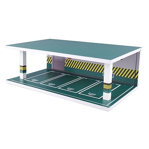 VGEBY 1:32 Parkplatzmodell, Beleuchtung, Autogarage, Vitrine, Stimulierte Tiefgaragenszene mit Staubschutz (Parkplatzmodell) von VGEBY