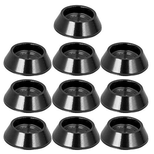 10 Stück RC Car Screw Shim, RC Unterlegscheiben Screw Shim Upgrade Ersatzteile Passend für MN-D90 MN-99 MN-91 FJ-45(Schwarz) von VGEBY