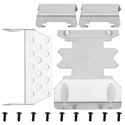 VGEBY 4 Stück/Set Edelstahl-Chassis-Panzerschutz-Unterfahrschutz für Axial SCX10 II 90046 90047 90059 90060 Automodell Spielzeug von VGEBY