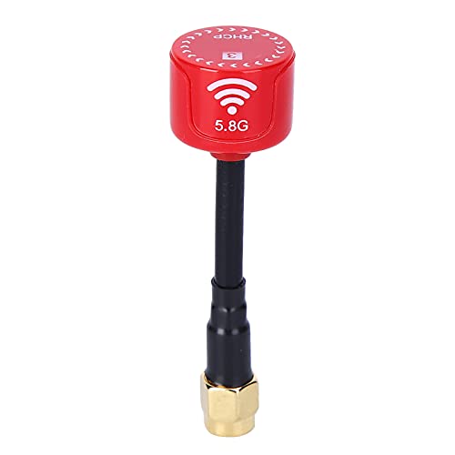 VGEBY Antenne, 5,8 Ghz 3Dbi Lhcp High Gain Antenne Für Racing Drone Rc Teile Zubehör (Rouge Aiguille Intérieure SMA) Modellierungs Zubehör von VGEBY