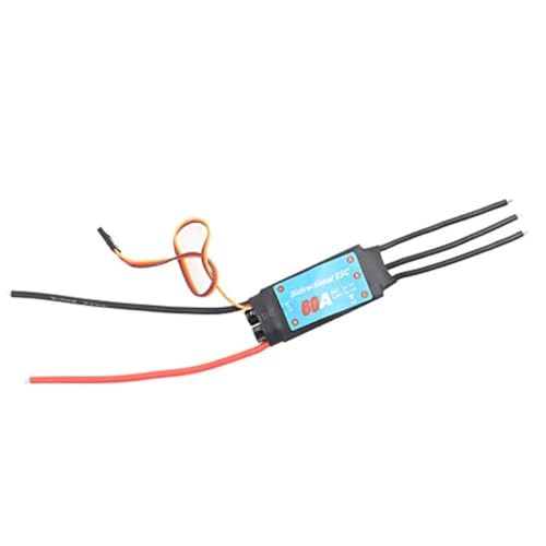 VGEBY ESC Brushless, 20-60A Bidirektionales 1: 1-Fernbedienungsfahrzeug mit bürstenloser Zweiwege-ESC RC-Geschwindigkeitsregler für RC-Car-Ship-Unterwasserpropeller(60A) von VGEBY