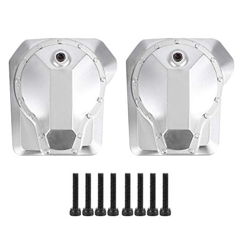 Diff Cover Case, Metall Diff Cover Case für Traxxas TRX4 1/10 RC Crawler Car (Silber) von VGEBY