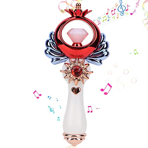 VGEBY Magic Fairy Stick, Sailor Moon Stab Zauberstab Kinder Leuchtende Prinzessin Stick Kinder Musik Fairy Zauberstab Kinder Sailor Moon Stab Zauberstab Mit Licht und Musik für Party Garden Home Yard von VGEBY