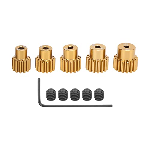 VGEBY Motorritzel Set, 5 Stück 1/10 RC Auto 32P Ritzel 12T 13T 14T 15T 16T 3.175mm Welle Ritzel Kit Automodell Spielzeug von VGEBY