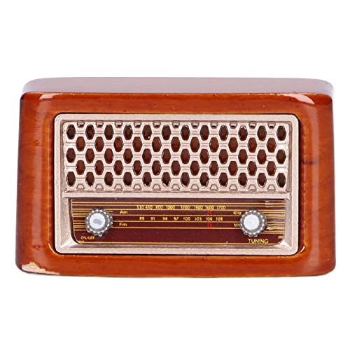 VGEBY Puppenhaus Radio, 1:12 Miniatur Retro Radio Modell Puppenhaus Dekoration Zubehör Spielzeug für Kinder Rollenspiel Spielhaus Spielzeug von VGEBY