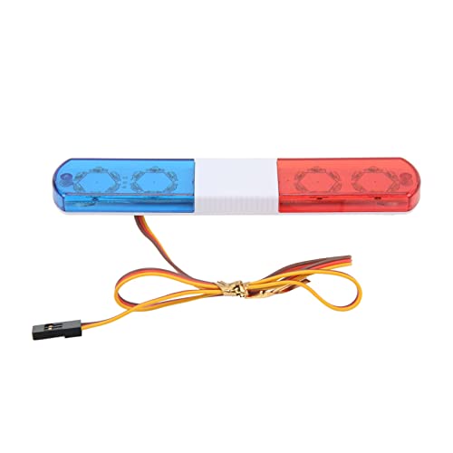 VGEBY RC Auto LED Licht, Simulationsdesign 4 Modi RC Polizei Blitzlampe LED Alarmlicht für 1/8 1/10 RC Autos rot blau Auto Modelle von VGEBY